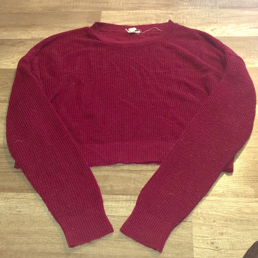 See through, cropped sweater